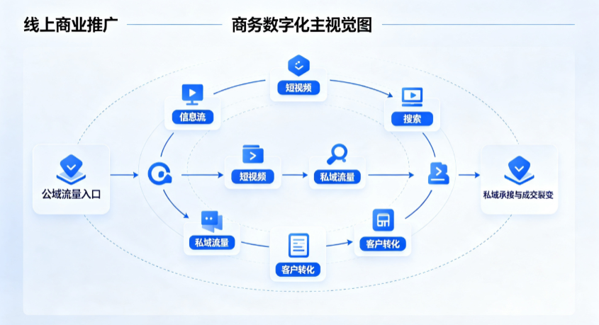 江山市线上商业推广怎么做？全域流量闭环搭建与低成本转化实战指南